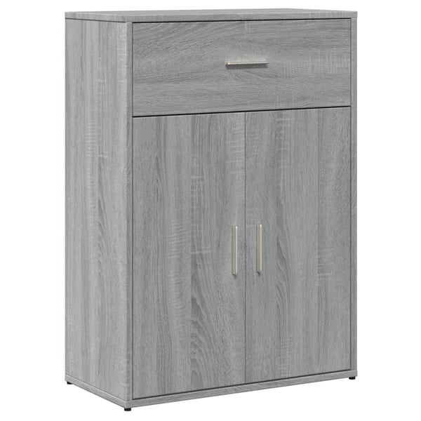 vidaXL Skjenker 2 stk grå sonoma 60x30x84 cm konstruert tre