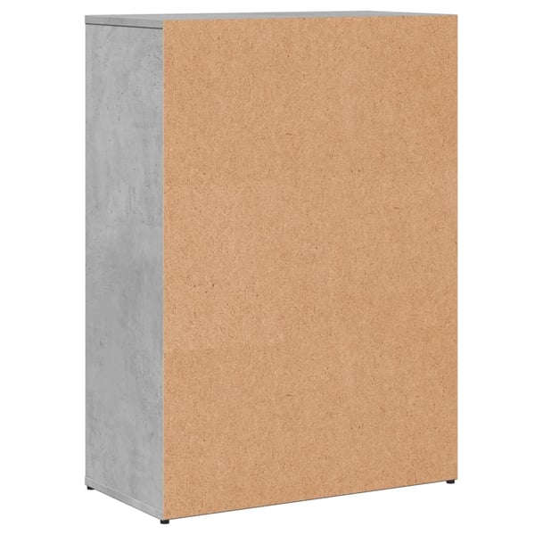 vidaXL Skjenker 2 betonggrå 60x30x84 cm konstruert tre