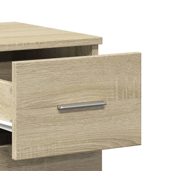 vidaXL skænk 59x39x80 cm konstrueret træ sonoma-eg