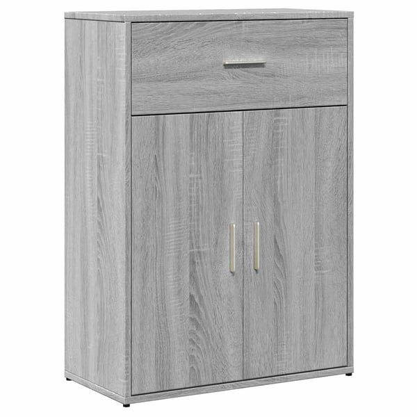 vidaXL Skjenk grå sonoma 60x30x84 cm konstruert tre