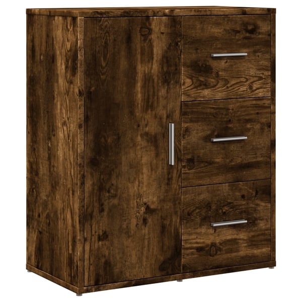 vidaXL Skjenk røkt eik 60x31x70 cm konstruert tre