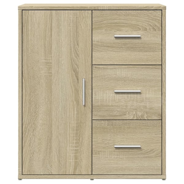 vidaXL Skjenker 2 sonoma eik 60x31x70 cm konstruert tre
