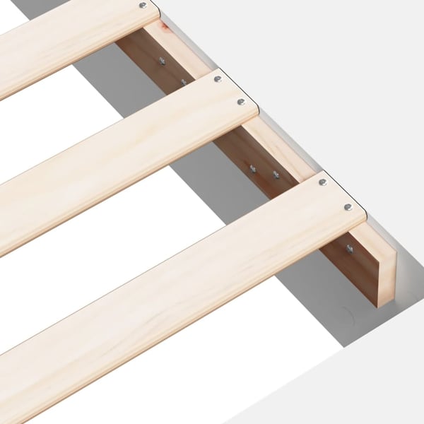 vidaXL Sengeramme hvit 135x190 cm konstruert tre
