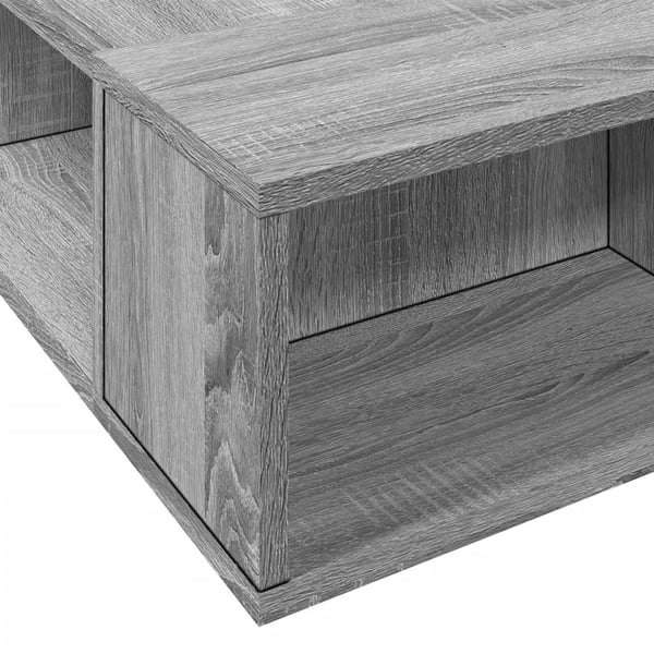 vidaXL Sengeramme grå sonoma 75x190 cm konstruert tre