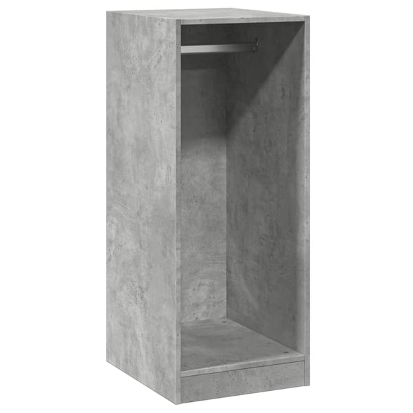 vidaXL tøjskab 48x41x102 cm konstrueret træ betongrå
