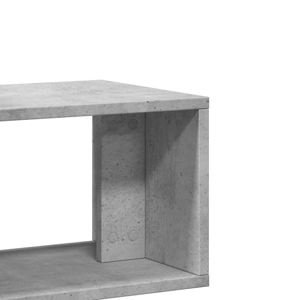 vidaXL TV-benker 2 stk betonggrå 75x30x50 cm konstruert tre