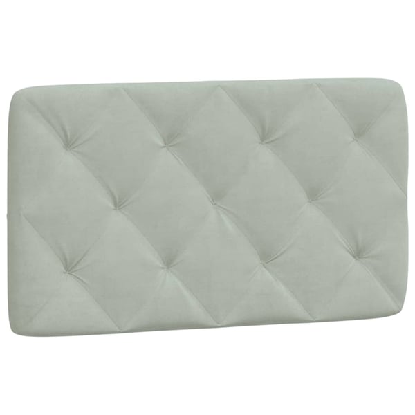 vidaXL sengeramme med LED uden madras 80x200 cm velour lysegrå