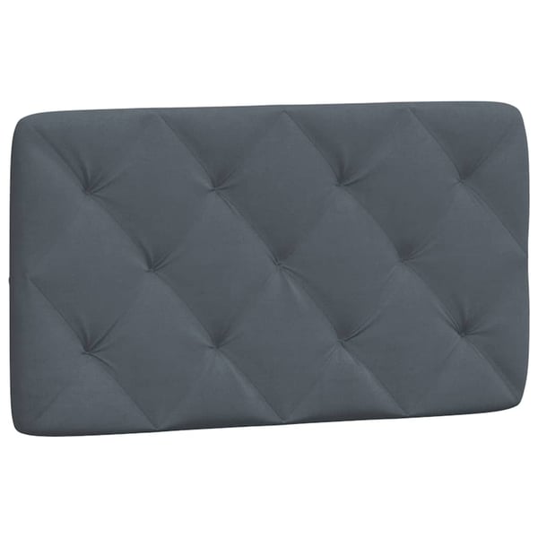 vidaXL seng med madras 80x200 cm velour mørkegrå
