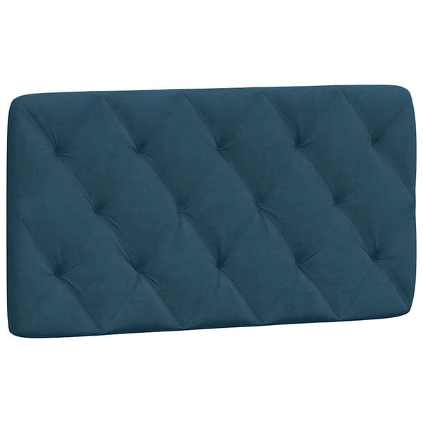 vidaXL sengeramme med LED uden madras 100x200 cm velour blå