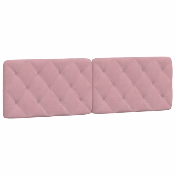 vidaXL sengeramme med LED uden madras 160x200 cm velour pink