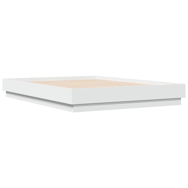 vidaXL Sengeramme hvit 120x190 cm konstruert tre