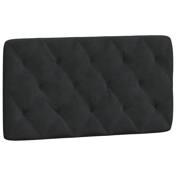 vidaXL sengeramme uden madras Sort 100x200 cm Fløjl