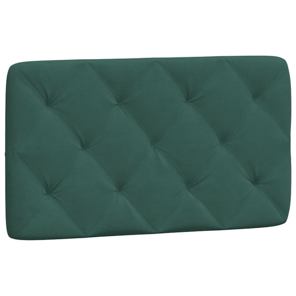 vidaXL sengeramme med LED uden madras 80x200 cm velour mørkegrøn