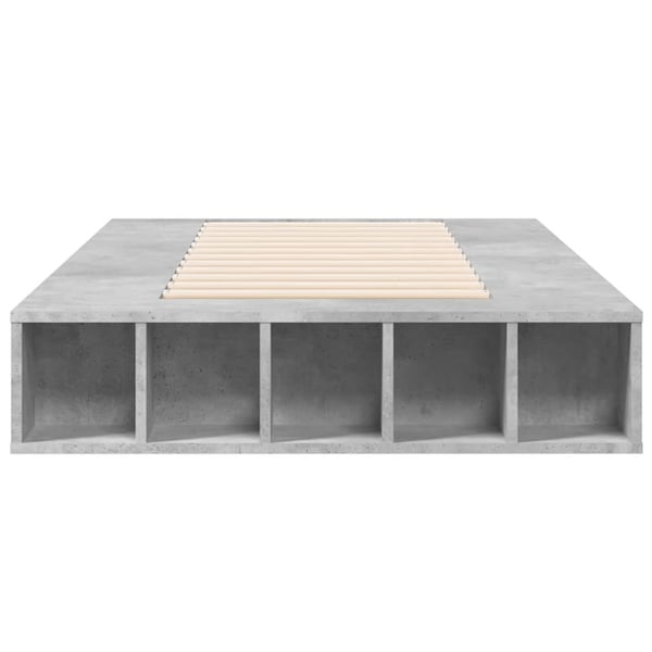 vidaXL Sengeramme betonggrå 90x190 cm konstruert tre