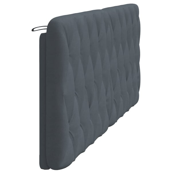 vidaXL gavlpude 200 cm velour mørkegrå