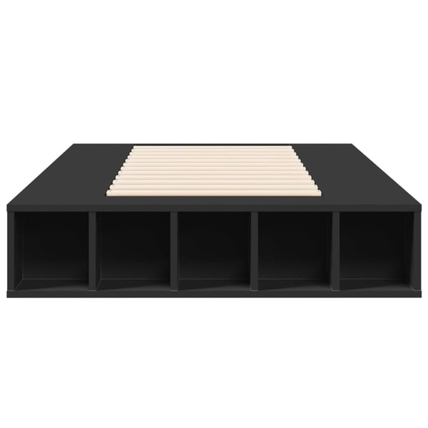 vidaXL Sengeramme svart 90x190 cm konstruert tre