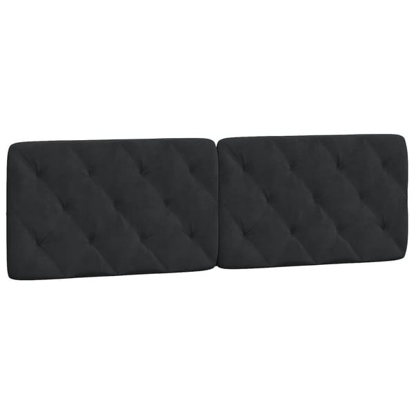 vidaXL gavlpude 160 cm velour sort