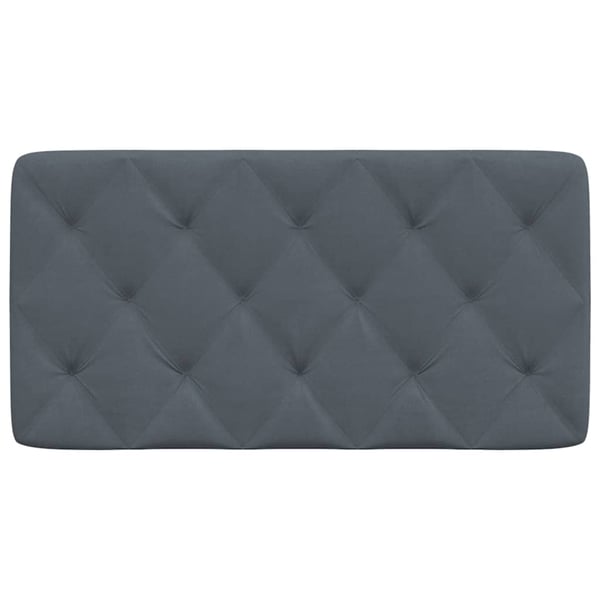 vidaXL gavlpude 100 cm velour mørkegrå