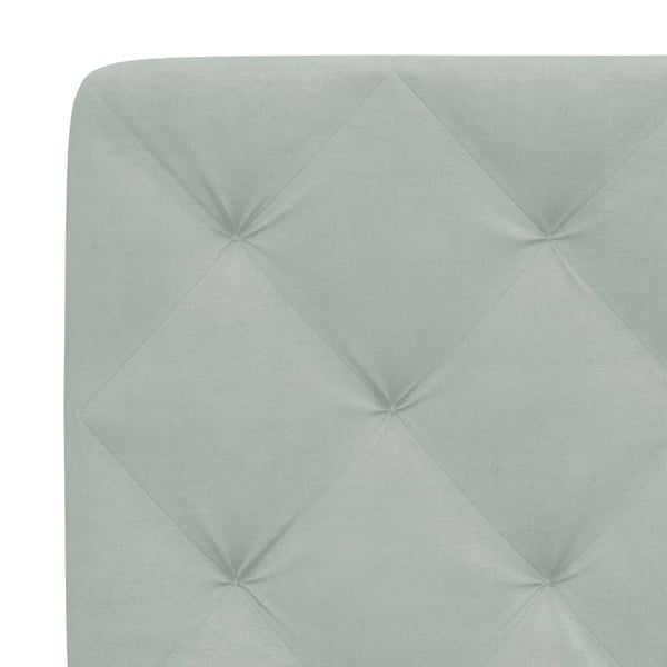 vidaXL gavlpude 90 cm velour lysegrå