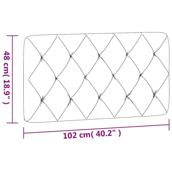 vidaXL Dyna till huvudgavel svart 100 cm sammet