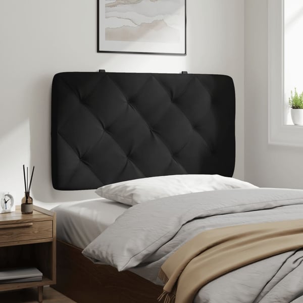 vidaXL Dyna till huvudgavel svart 90 cm sammet