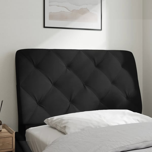 vidaXL Dyna till huvudgavel svart 90 cm sammet