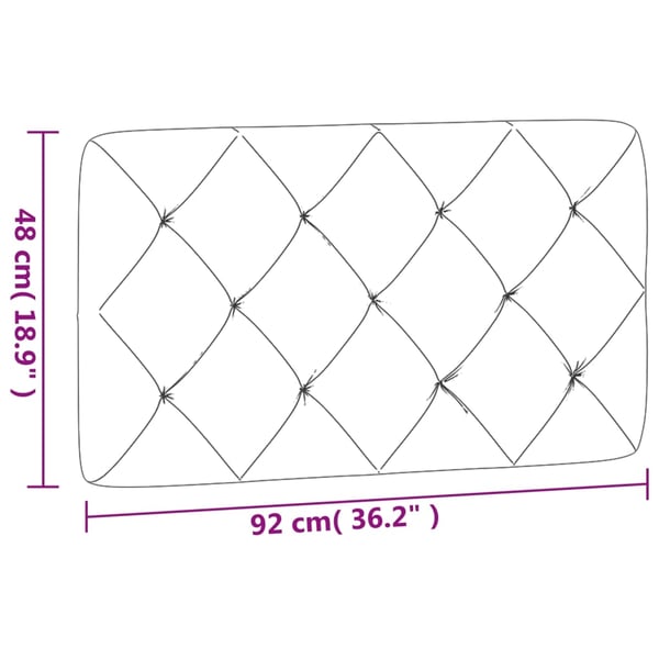 vidaXL gavlpude 90 cm velour mørkegrå