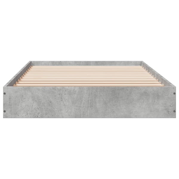 vidaXL Sengeramme betonggrå 75x190 cm konstruert tre