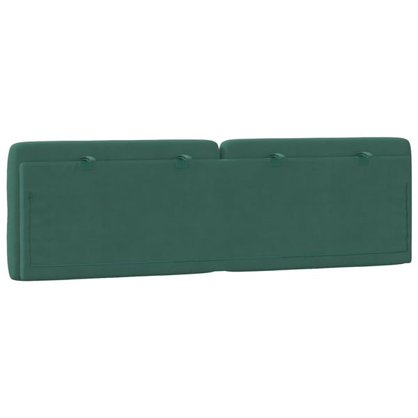 vidaXL gavlpude 160 cm velour mørkegrøn