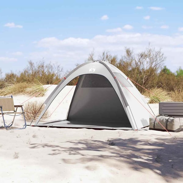 vidaXL strandtelt vandtæt grå