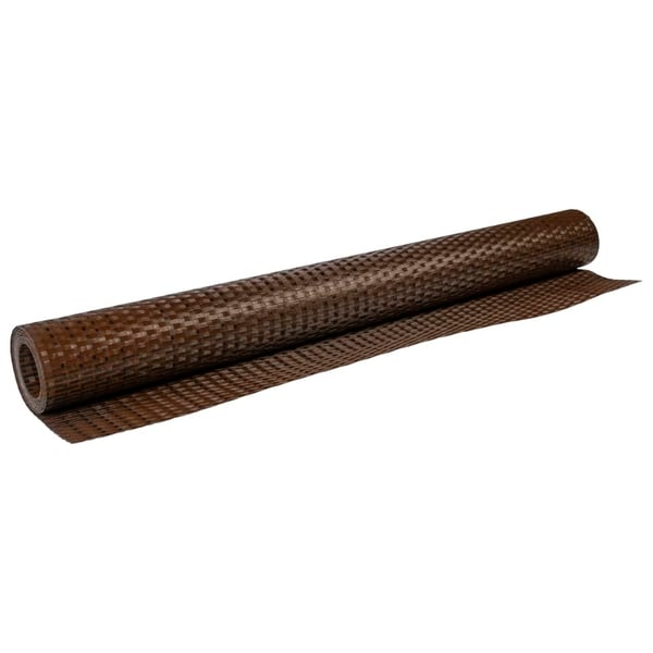 vidaXL altanafskærmning 300x100 cm polyrattan brun og sort