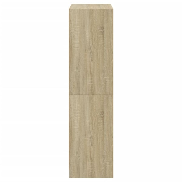 vidaXL Highboard med dører sonoma eik 68x37x142 cm konstruert tre