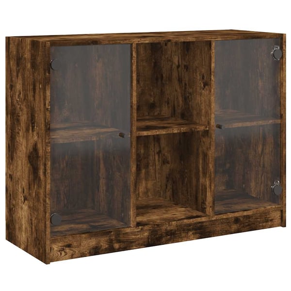 vidaXL Skjenk røkt eik 102x37x75,5 cm konstruert tre