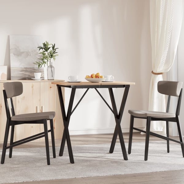 vidaXL Ben for spisebord X-ramme 60x40x73 cm stål