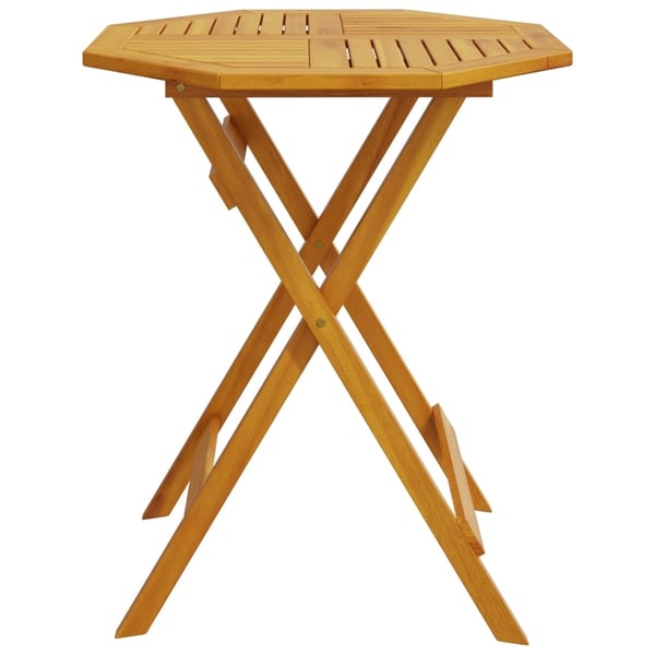 vidaXL Sammenleggbart hagebord Ø70x75 cm heltre akasie