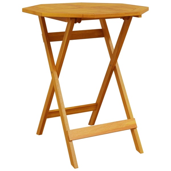 vidaXL Sammenleggbart hagebord Ø70x75 cm heltre akasie