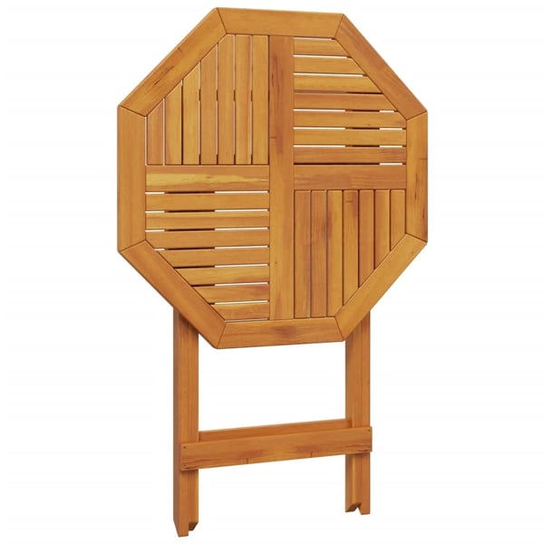 vidaXL Sammenleggbart hagebord Ø70x75 cm heltre akasie