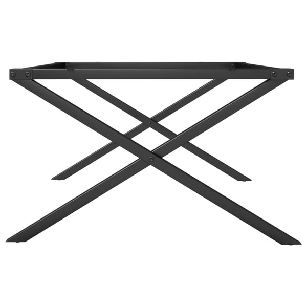 vidaXL Ben for salongbord X-ramme 70x60x43 cm stål