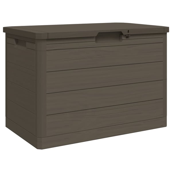 vidaXL Ulkotyynylaatikko ruskea 77,5x44,5x53 cm polypropeeni