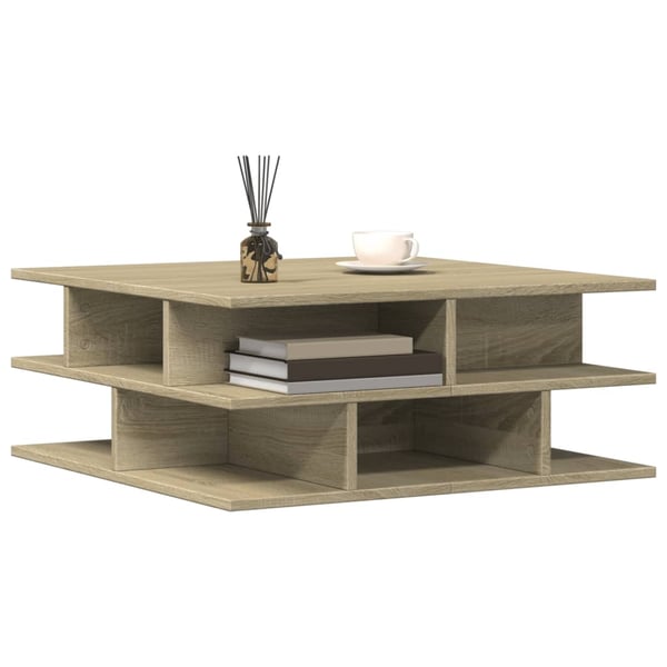 vidaXL Salongbord sonoma eik 70x70x29 cm konstruert tre