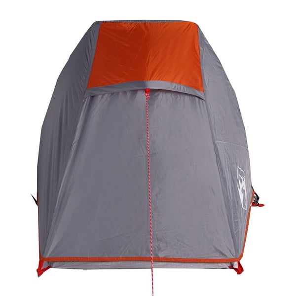 vidaXL Tunneltelt for camping 1 person grå og oransje vanntett