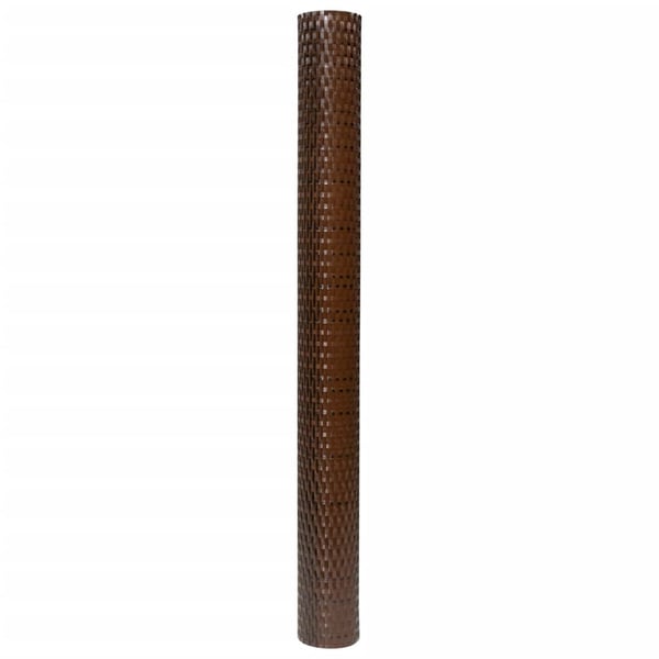vidaXL altanafskærmning 300x80 cm polyrattan brun og sort