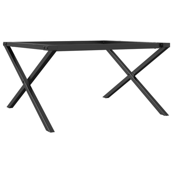vidaXL Ben for salongbord X-ramme 80x70x43 cm stål