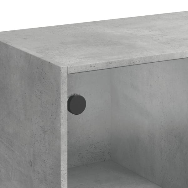 vidaXL Highboard med dører betonggrå 68x37x109 cm konstruert tre