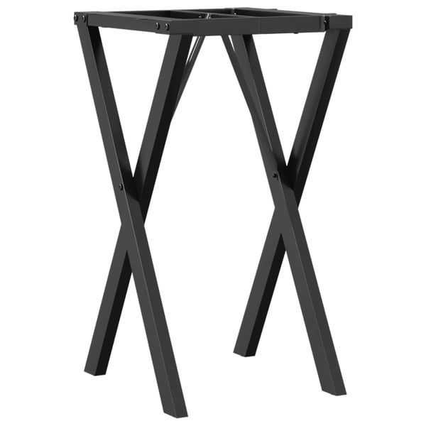 vidaXL Ben for spisebord X-ramme 40x40x73 cm stål