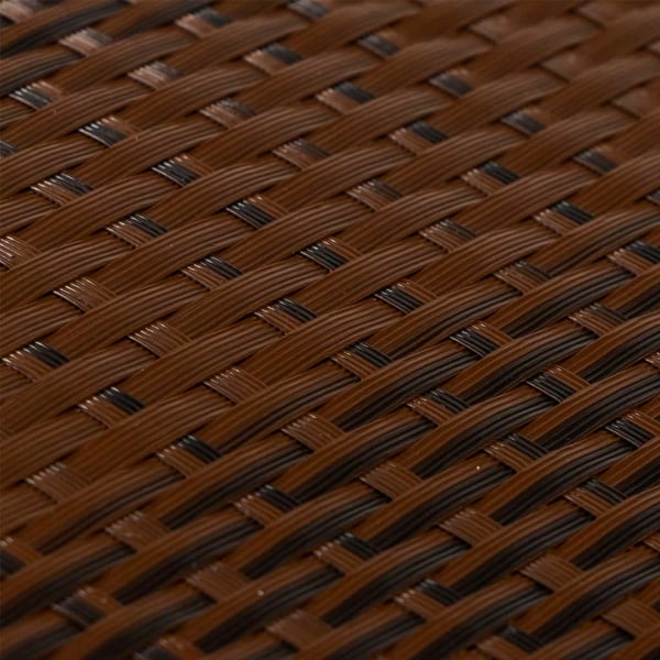 vidaXL altanafskærmning 400x90 cm polyrattan brun og sort
