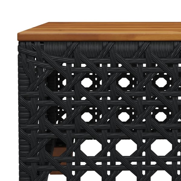vidaXL sofasæt til haven 8 dele med hynder polyrattan sort