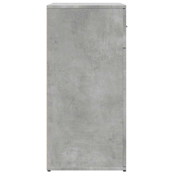 vidaXL Skjenker 2 stk betonggrå 79x38x80 cm konstruert tre