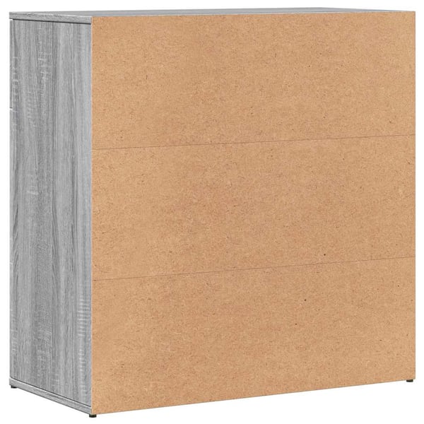 vidaXL Skjenker 2 stk grå sonoma 79x38x80 cm konstruert tre