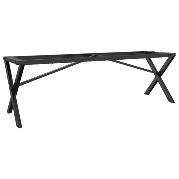 vidaXL Ben for salongbord X-ramme 140x30x43 cm stål